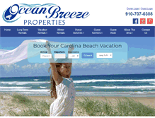 Tablet Screenshot of oceanbreezenc.com